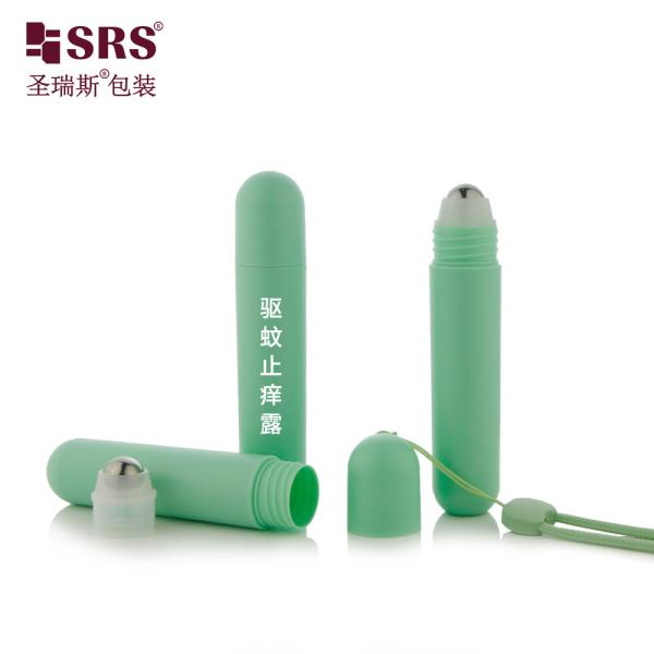 RPPG 25ml Cute Portable Pocket Size Plastic Roller Steel Ball Bottle Customization Travel Injection Custom Color Matte Finish Packaging