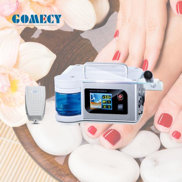 White Aluminum GOMECY Nail Drill Machine Perfect for Professional Nail Technicians