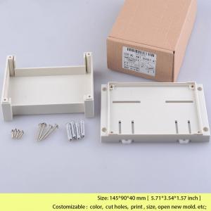 China PLC Din Rail Enclosure For Electronic Diy Switch Box Cable Junction Box 145*90*40 Mm on sale