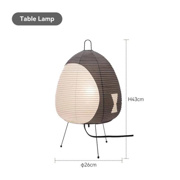 Noguchi lamp Modern Japanese rice Table Lamp LED minimalist For Bar Living Room Study Decor lamp(WH-MTB-266)