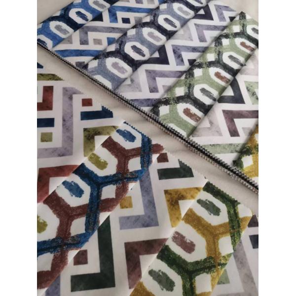 100% Polyester Digital Print Fabric Rainbow Dubai Fabric For Sofa