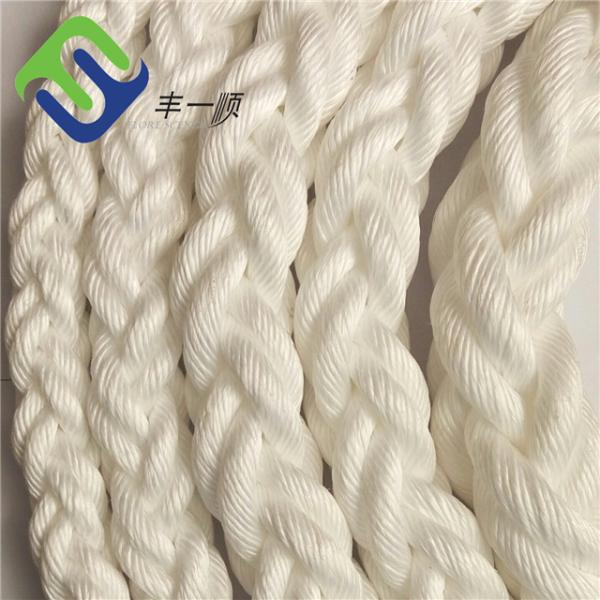 52mm PP Braided Polypropylene Marine Rope Mooring 8 Strand