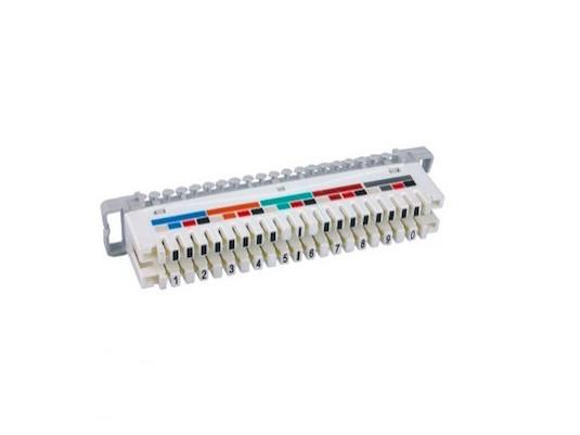 White / Grey KRONE LSA Disconnection Module , Krone Module 10 Pair With Color