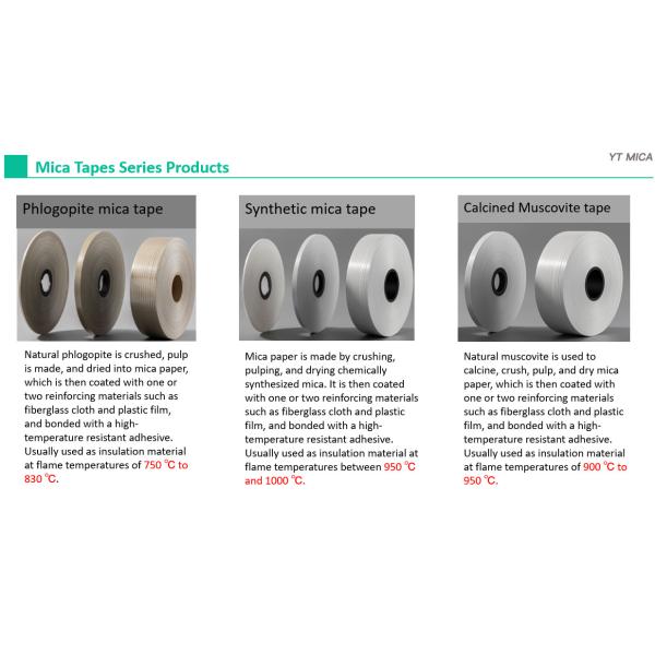 YT Mica / 3 in 1 calcined muscovite tape for cables & wires