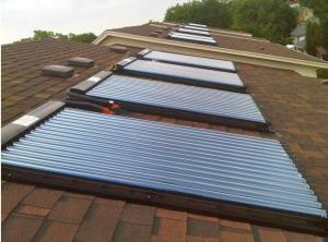 Wholesale Heat Pipe vaccum tube Solar Collector with copper manifold from china suppliers
