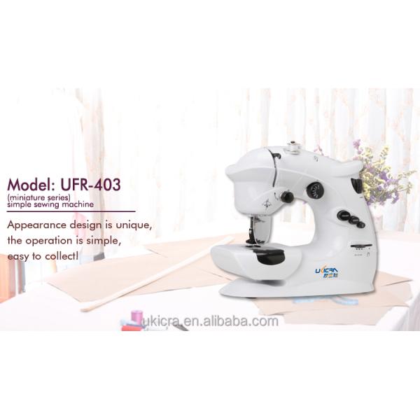 Lock Stitch Multi-function Mini Domestic T-shirt Sewing Machine UFR-403 with Retail