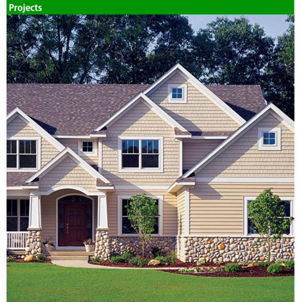 Exterior PVC Wall Cladding Siding for Villa Interior 3D Ceiling Paneling Decoration