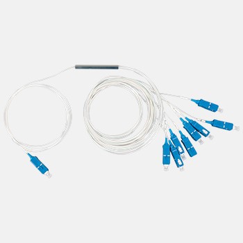 3 SC/APC 1×2 Mini Tube FBT Splitter / Single Mode Fiber Splitter