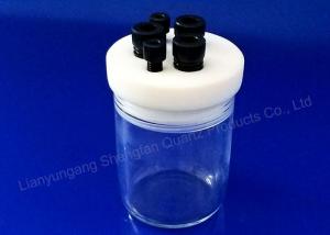 Quartz Glass Threaded Tube Science Lab Glassware Screw Sampling Bottle