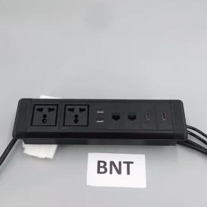 Wholesale new design clamping table mounted desktop socket outlet with metal bracket from china suppliers