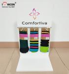 Sock Slatwall Display Counter Display Racks Unit Wood Display Stand For Socks