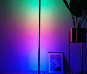 Quality Indoor Home Decor Smart Modern Stand RGB LED Floor Lamp With Remote And App Control for sale