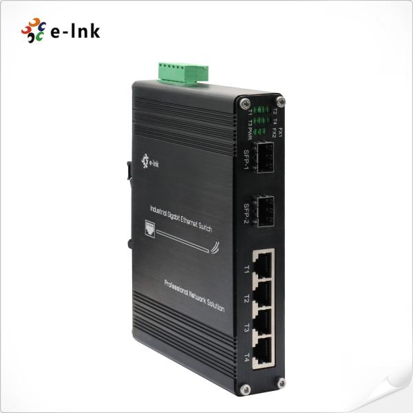 Industrial 4-port 10/100/1000T 802.3bt PoE + 2-port 100/1000X Ethernet Switch