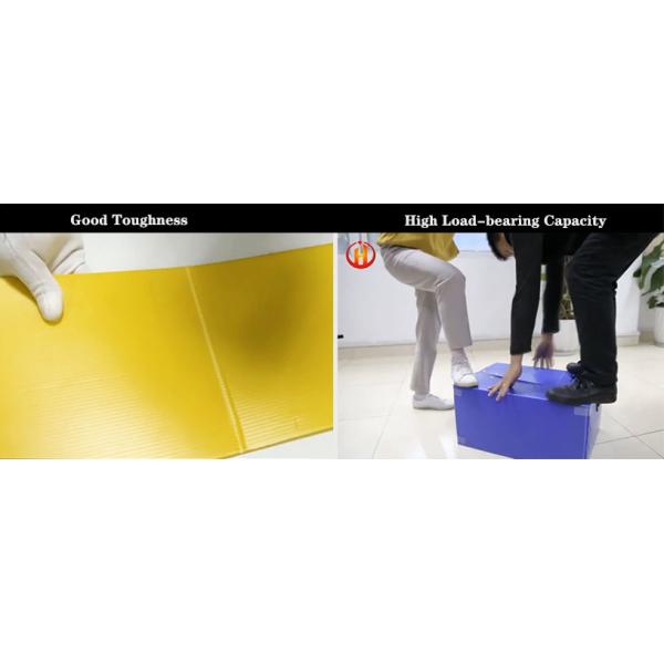 Recyclable Grey Corrugated Plastic Totes Impact Resistant