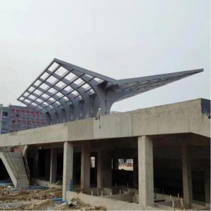 China Prefabricated Portal Steel Structure Roof Logo Architectural Form Design on sale
