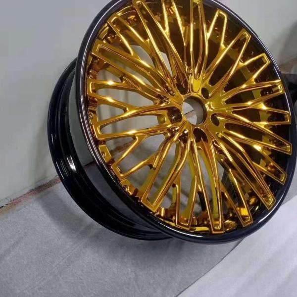 Custom forged aluminum alloy car rim 18 19 20 21 22 inch 5x120 glod color brushed forged car wheels