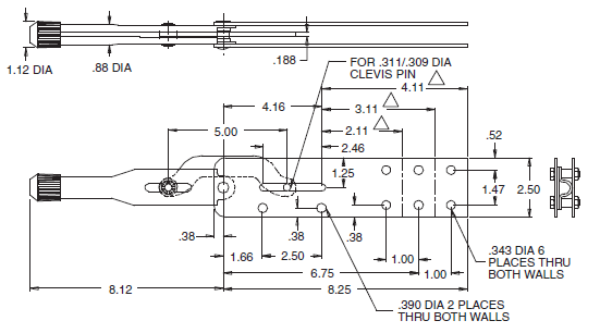 Over Center Locking Hand Control Lever Corrosion Resistant For Industrial Equipment