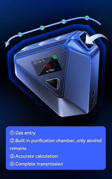 Quality Personal Testing Fuel Cell Sensor Breathalyzer Mr black 2 With Bluetooth for sale