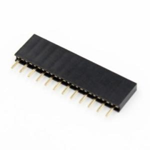 Single row 2.54mm pitch female header, socket connector