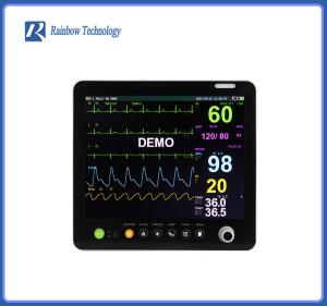 China 15.1 Inch Cardiac Multipara Patient Monitor dual IBP with human voice alarm on sale