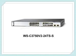 China Cisco Gigabit Ethernet Network Switch WS-C3750V2-24TS-S Optical Ethernet Switch on sale