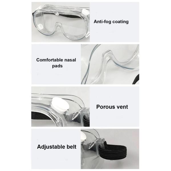 Customized Eye Protection Goggles Rimless Windproof Adjustable Strap Design