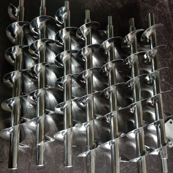 Horizontal Spring Stainless Steel Auger Screw High Precision For Flexible Screw Conveyor