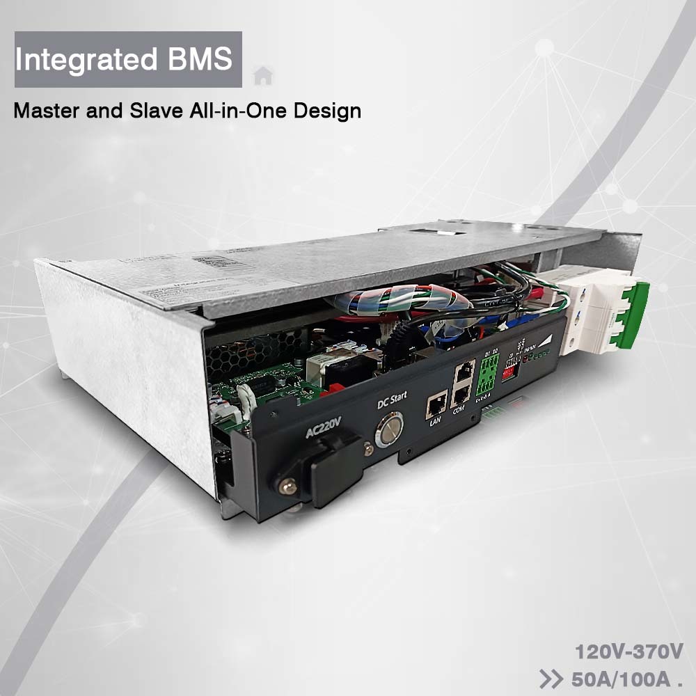 GCE Integrated BMS high voltage Lifepo4 battery 75S 240V 50A For UPS ESS Solar