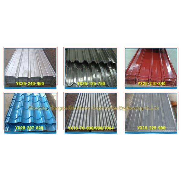 0.12mm - 0.8mm Color Coated Corrugated Metal Roofing Sheet Building Material