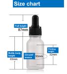 Skincare 2 Oz Frosted Dropper Bottles Clear Empty Dropper Bottles