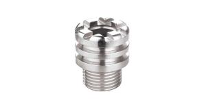 China Max.25bar Threaded Brass Inserts Sand Blast / Nickel Plated on sale