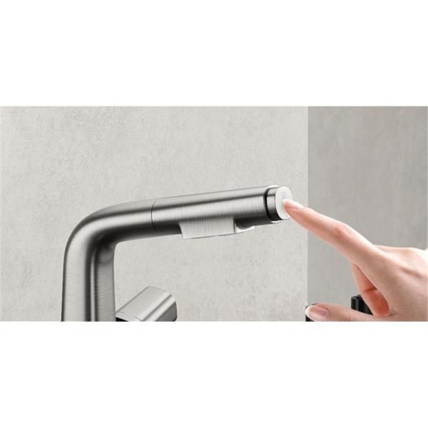 1.6KG Wiredrawing Copper Kitchen Faucet Tap For Bathroom Wash Basin Hot And Cold Water