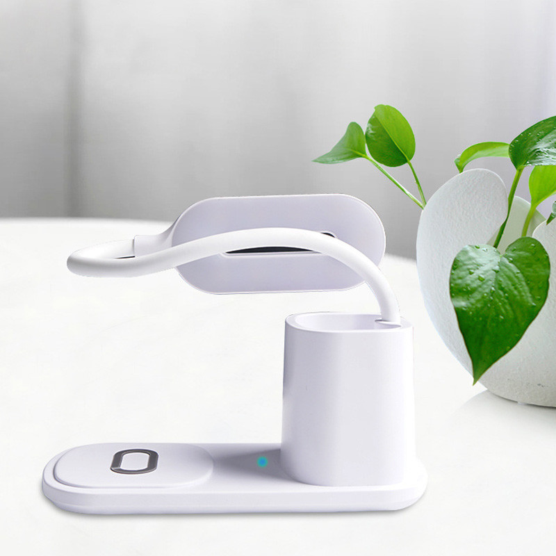 QI 10W LED Lamp Wireless Charger With adjustable 3 Color Modes