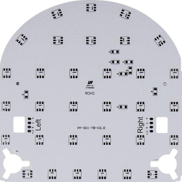 LED Bulb UL CE ROHS PCB Aluminium Board Customized Size Thinkness