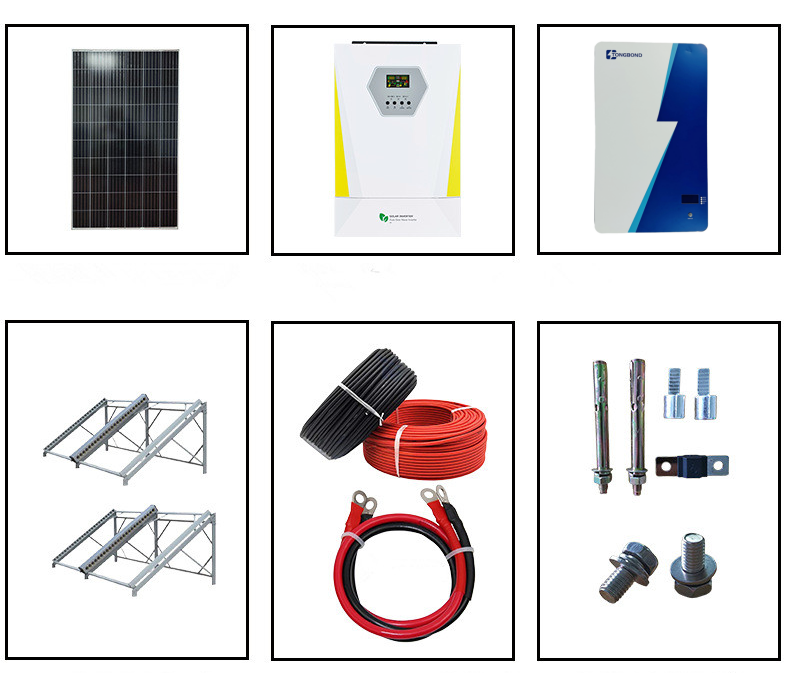 10kWh Off-Grid Solar Power Kit With Hybrid Inverter And Lithium Battery Storage