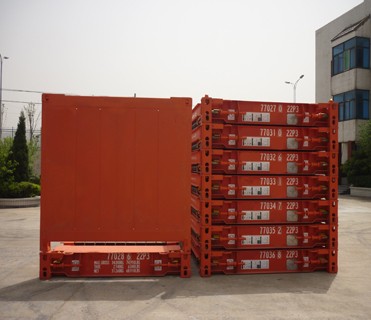 20ft 20 ft 20 Flat Rack Flatrack Container Ocean Shipping Containers Tare Weight 2750KGS Floor 28mm Plywood Floor