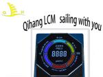 VA Black Round Shape 3.0V Monochrome VA 7 Segment Lcd Display Module