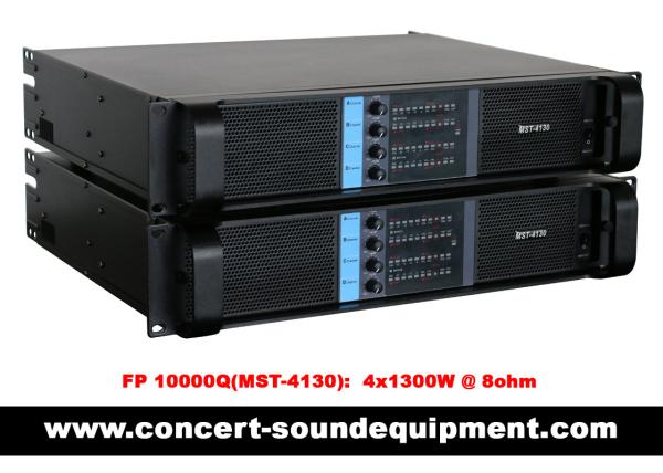 Quality 4 Channel Switch Mode Amplifier 4 x 1300W FP 10000Q For Line Array Speakers In Concert for sale