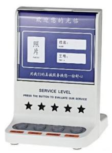 Wholesale Bank 4 Evaluation Keys Rating Display Customer Feedback Terminal from china suppliers