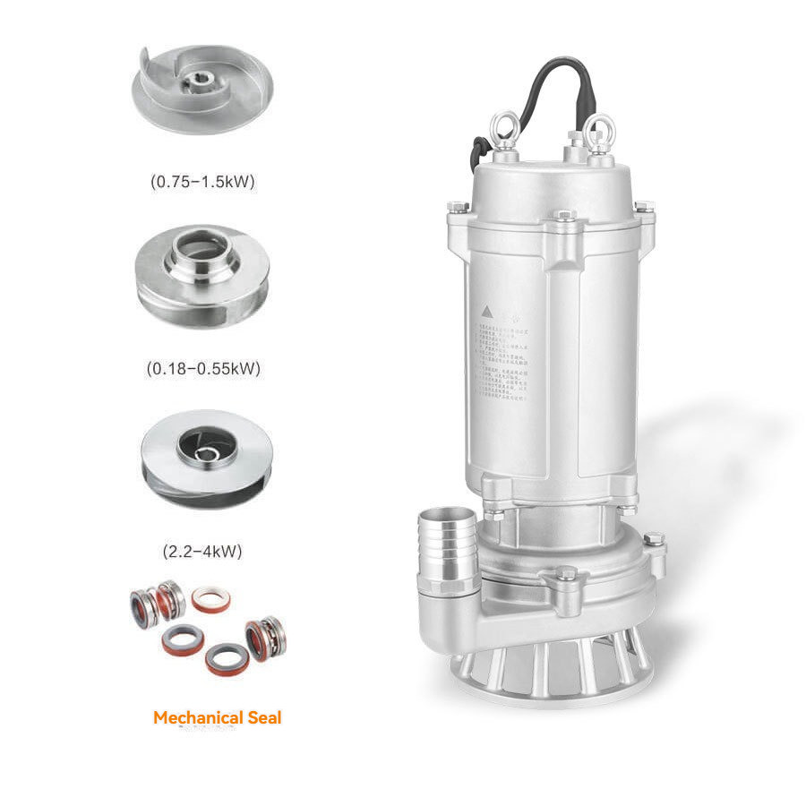 Stainless Steel Non Clog Submersible Pump for Mud Sewage Dirty Water
