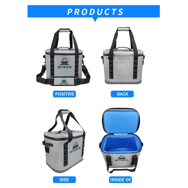 TPU Leakproof 30 Can Soft Cooler Bag With Thermal Insulation