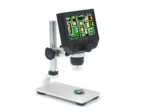 China digital microscope 600X USB  4.3inch HD LCD 3.6MP with metal track stand on sale
