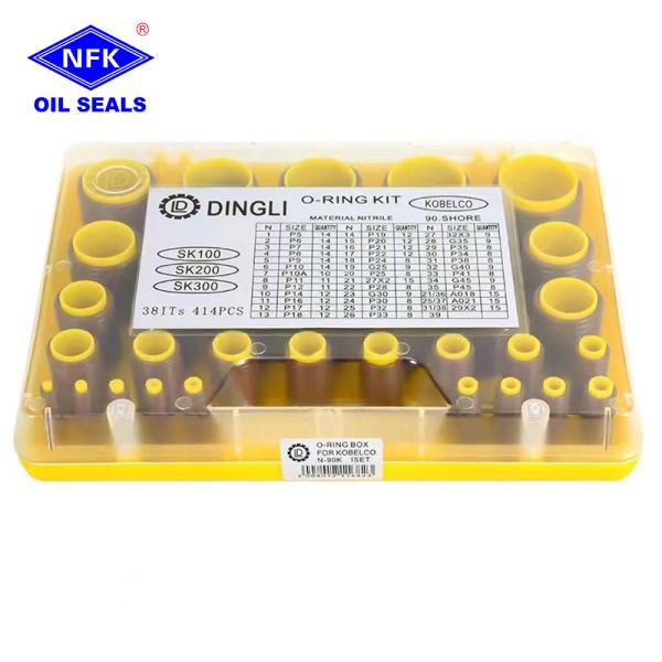 Excavator Rubber O-Ring Kit Set Repair Oring Box From China