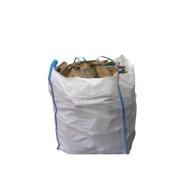 Quality Firewood PP Bulk Bags UV Treated White Color With Good Air Permeability for sale