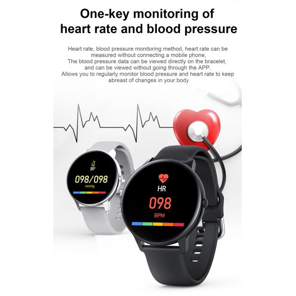 Realtek 8762C W68 Smart Watch With Blood Pressure And Heart Rate Monitor