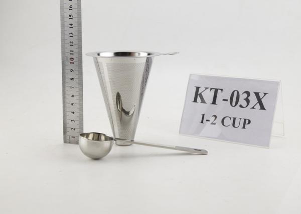 Quality Stainless Steel Dripper 11cm Height , Pour Over Metal Filter For Christmas Gift for sale