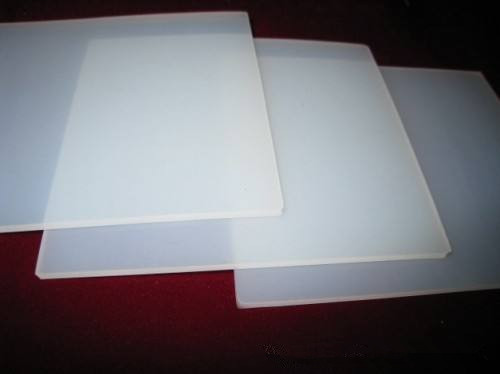 Waterproof White Transparent Silicone Sheet With Decorative Honeycomb Design