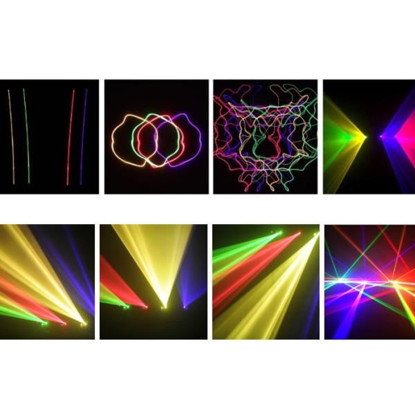 Small Power 4 Lens Four Head RGBY Multi Color Beam DJ KTV Laser Light Projector