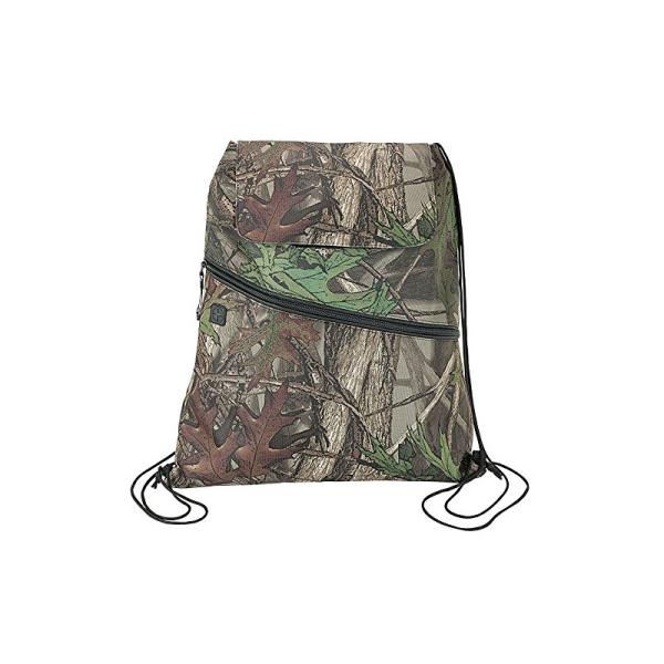 Camo 9oz Insulated Drawstring Cooler Bag Water Tight PEVA Lining Lightweight