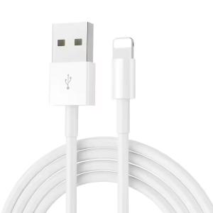 China White IPhone Charging USB Type A To Lightning Cable Quick Charging OEM ODM on sale